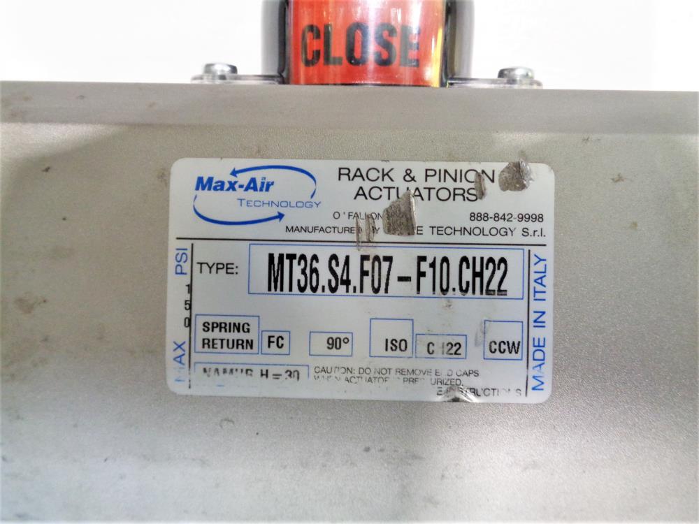 MAS 1-1/2" 150# WCB 2-Piece Actuated Ball Valve MT36.S4.F07-F10.CH22